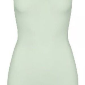 SKIMS Light Green Ribbed Tank Top